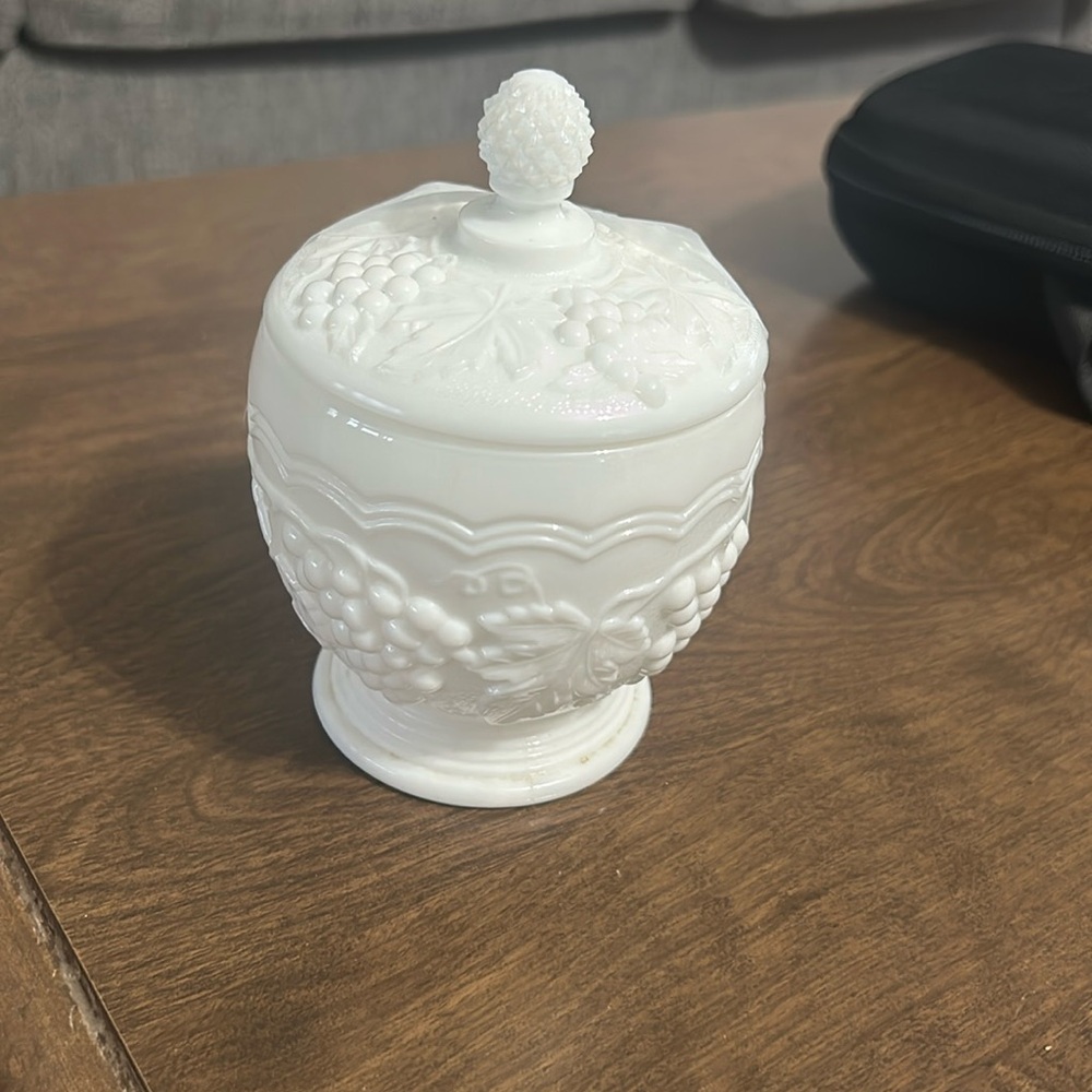 Vintage White Milkglass